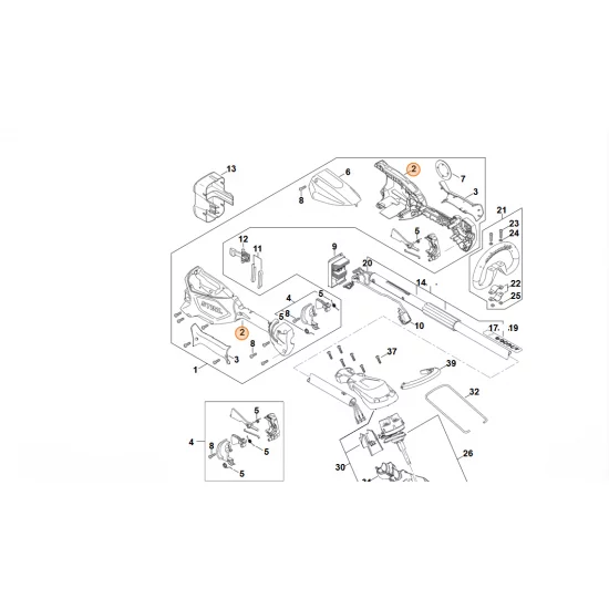 STIHL  Korpus rękojeści FA04 790 1001